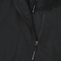 High Neck Windbreaker Jacket - Black