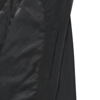 High Neck Windbreaker Jacket - Black