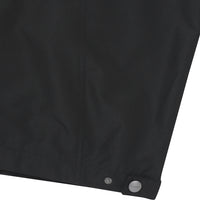 High Neck Windbreaker Jacket - Black