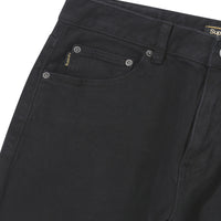 Vintage Slim Denim Pants - Black