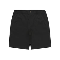 Label Cotton Chino Shorts - Black