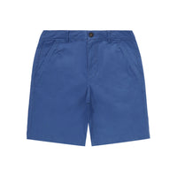 Label Cotton Chino Shorts - D/Blue