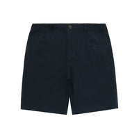 Label Cotton Chino Shorts - D/Navy