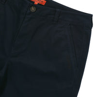 Label Cotton Chino Shorts - D/Navy