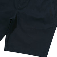 Label Cotton Chino Shorts - D/Navy