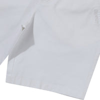 Label Cotton Chino Shorts - Ivory