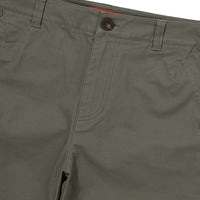 Label Cotton Chino Shorts - Khaki Green