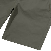 Label Cotton Chino Shorts - Khaki Green