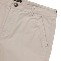 Label Cotton Chino Shorts - L/Beige