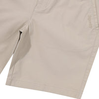 Label Cotton Chino Shorts - L/Beige