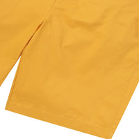Label Cotton Chino Shorts - Yellow