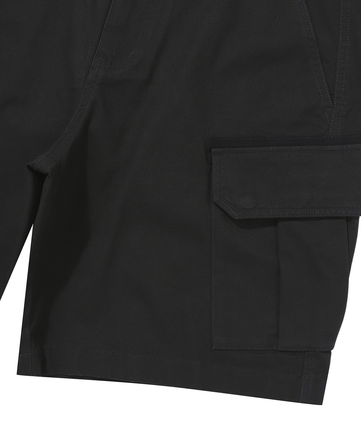 Label Cargo Cotton Shorts