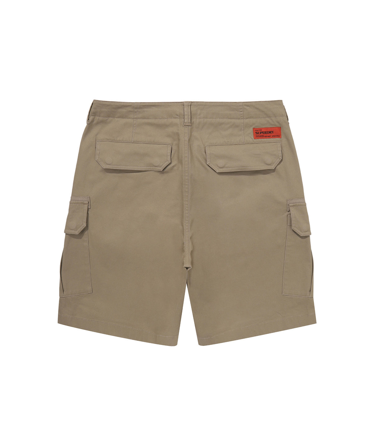Label Cargo Cotton Shorts