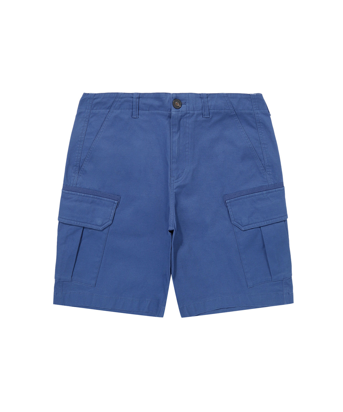 Label Cargo Cotton Shorts - D/Blue