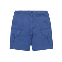 Label Cargo Cotton Shorts - D/Blue