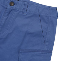 Label Cargo Cotton Shorts - D/Blue