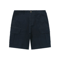 Label Cargo Cotton Shorts - D/Navy