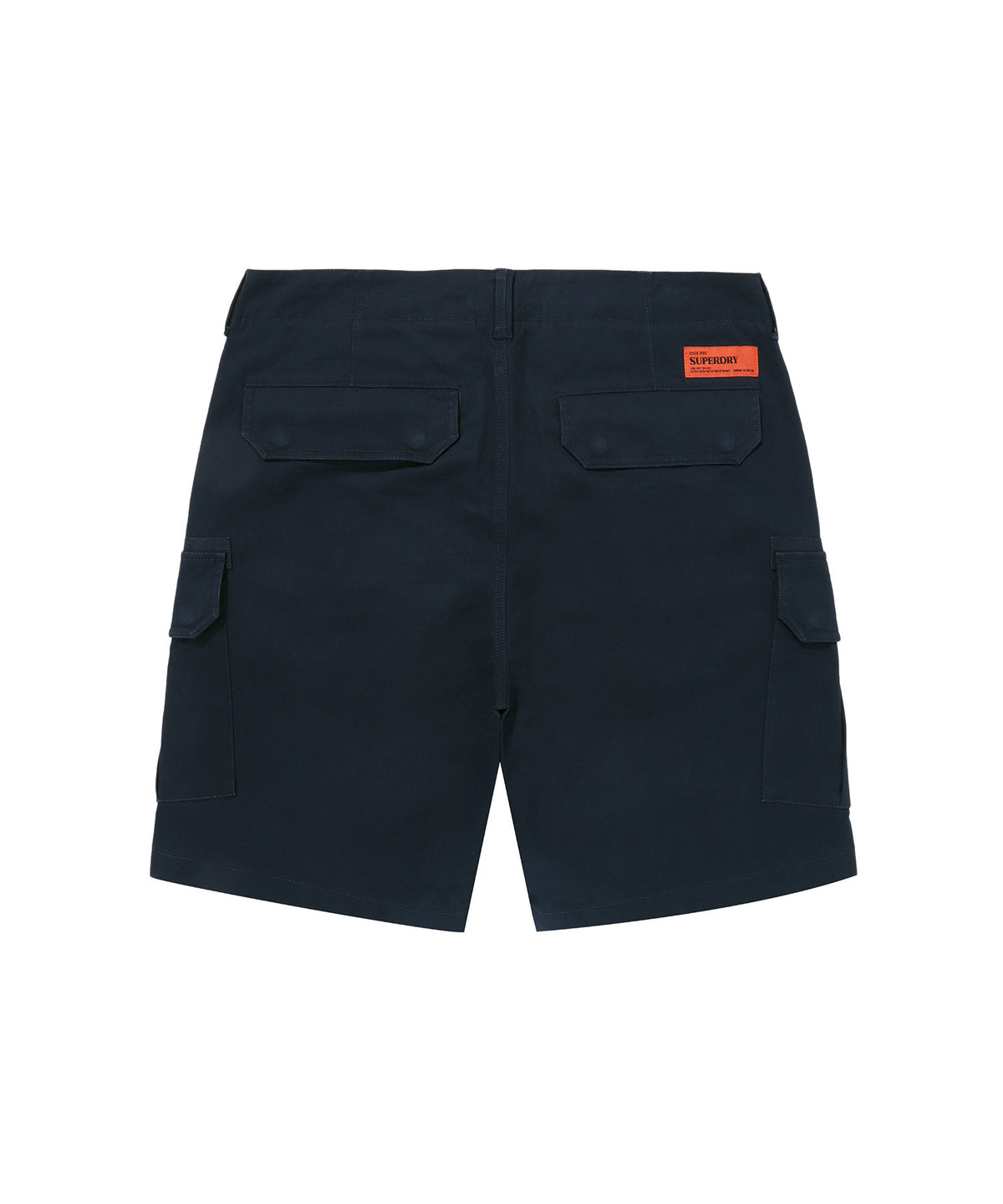 Label Cargo Cotton Shorts