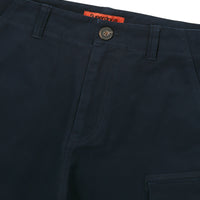 Label Cargo Cotton Shorts - D/Navy