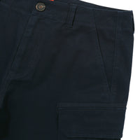 Label Cargo Cotton Shorts - D/Navy