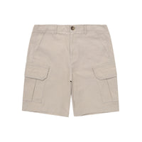 Label Cargo Cotton Shorts - L/Beige