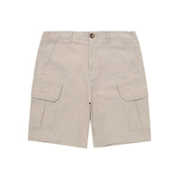 Label Cargo Cotton Shorts - L/Beige
