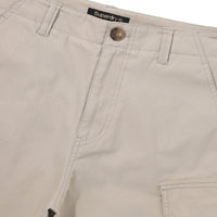 Label Cargo Cotton Shorts - L/Beige
