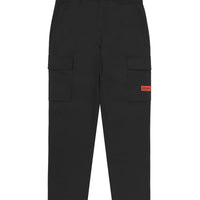 Label Slim Cargo Pants - Black