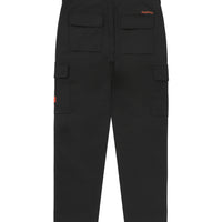 Label Slim Cargo Pants - Black