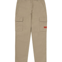 Label Slim Cargo Pants - D/Beige