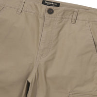 Label Slim Cargo Pants - D/Beige