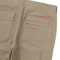Label Slim Cargo Pants - D/Beige