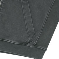 Vintage Washed 2Way Zip-Up Hoodie - D/Grey