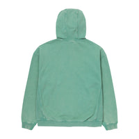 Vintage Washed 2Way Zip-Up Hoodie - Green