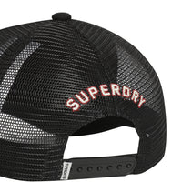 Flower Mesh Trucker Ball Cap - Black