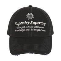 Vintage Embroidery Ball Cap - Black