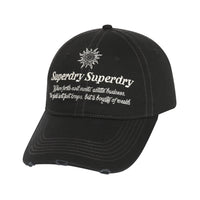 Vintage Embroidery Ball Cap - Black