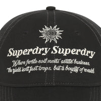 Vintage Embroidery Ball Cap - Black
