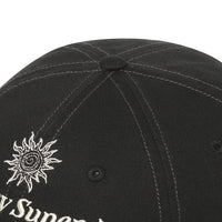 Vintage Embroidery Ball Cap - Black