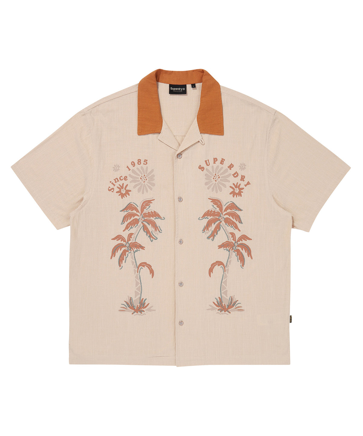 Palm Tree Opencollar Pattern Shirt