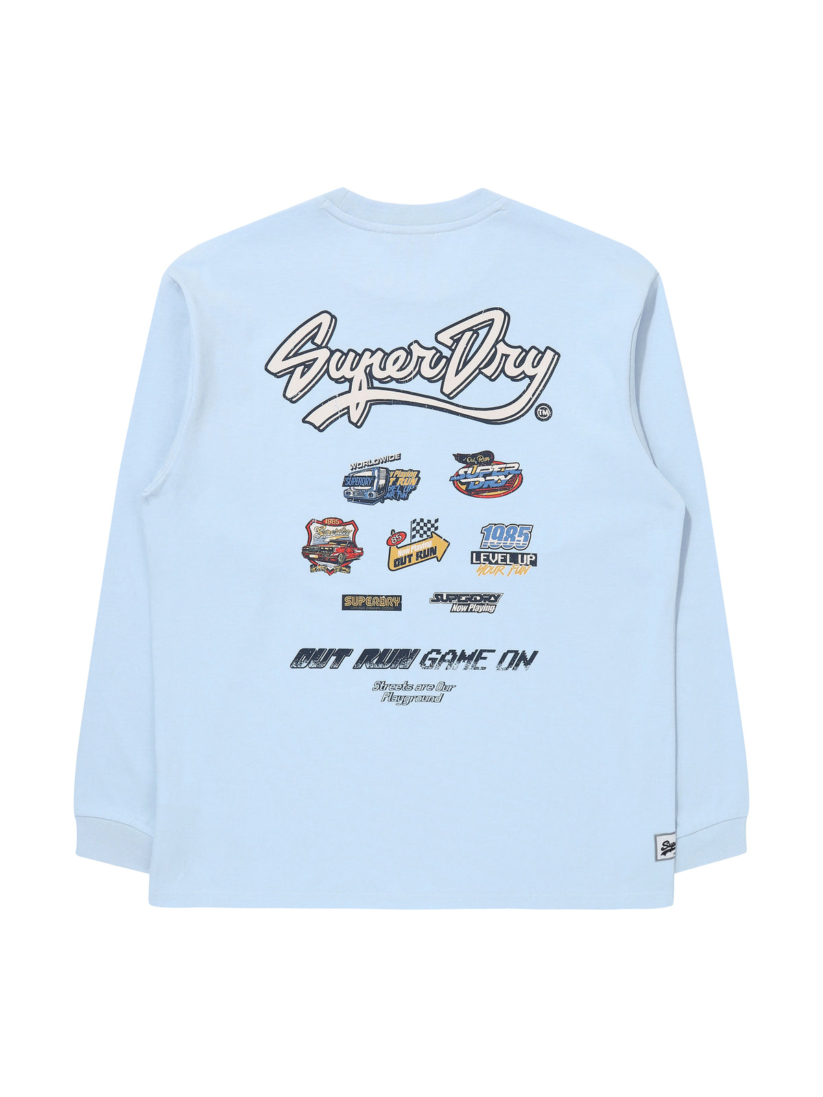 Racer Long Sleeve - Grey/Blue