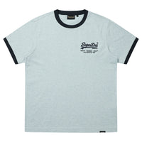 Vintage Logo Ringer T-Shirt - M/Skyblue