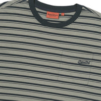 Pocket Stripe T-Shirt - Khaki