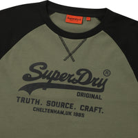 Vintage Logo Raglan T-Shirt - Black