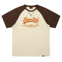 Vintage Logo Raglan T-Shirt - Brown