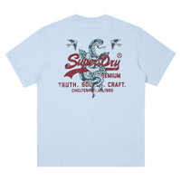 Snake T-Shirt - Grey/Blue