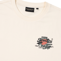 Flower Small Logo T-Shirt - Cream