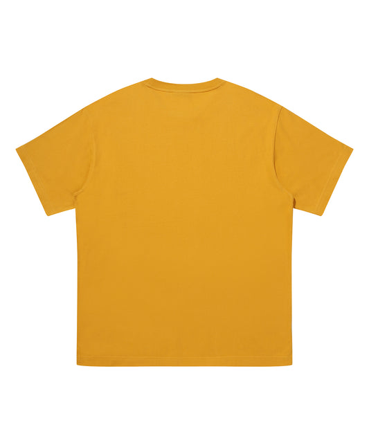 Overlap Graphic T-Shirt - Mustard