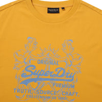 Overlap Graphic T-Shirt - Mustard