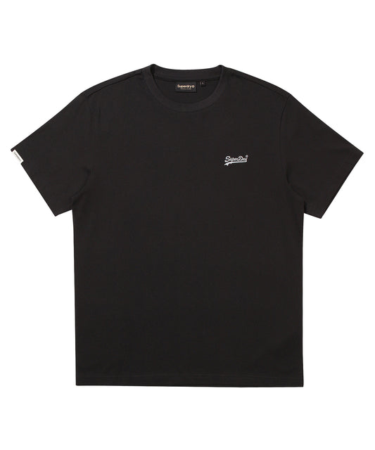 Embroidered Small Vintage Logo T-Shirt - Black